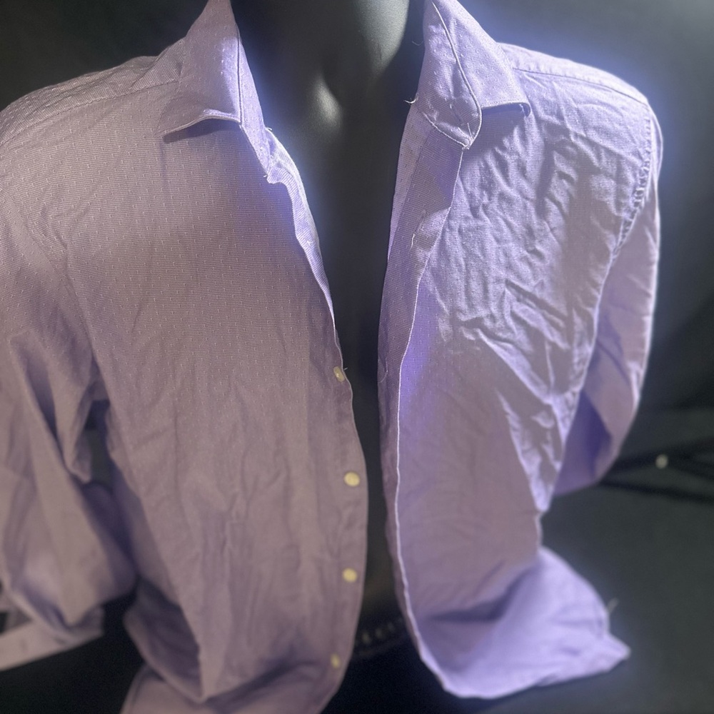 Calvin Klein Purple Casual Button Down Shirt